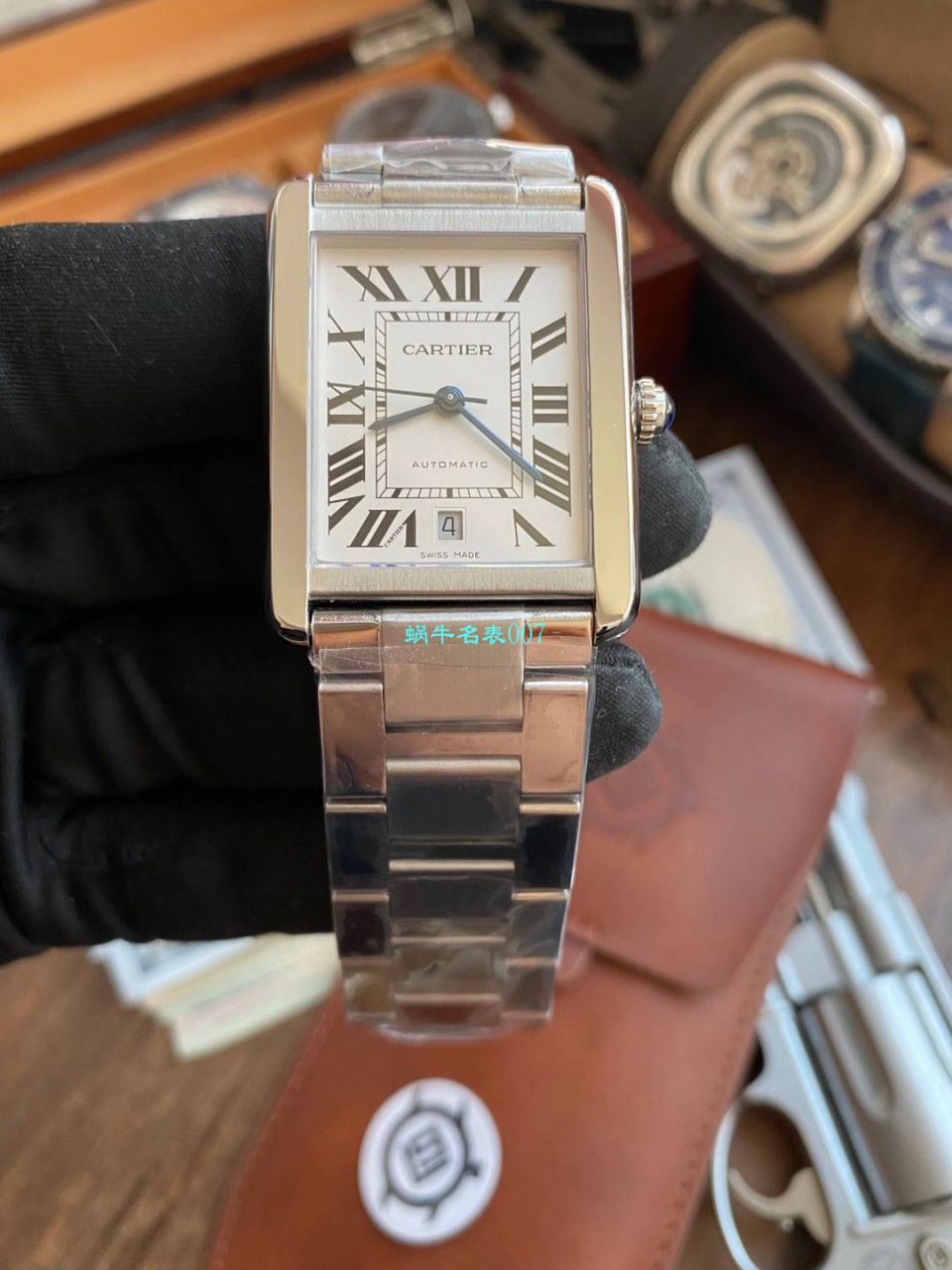 V9 Factory  Cartier  坦克 High quality  Replica Watches W5200027 wrist watches  / K312