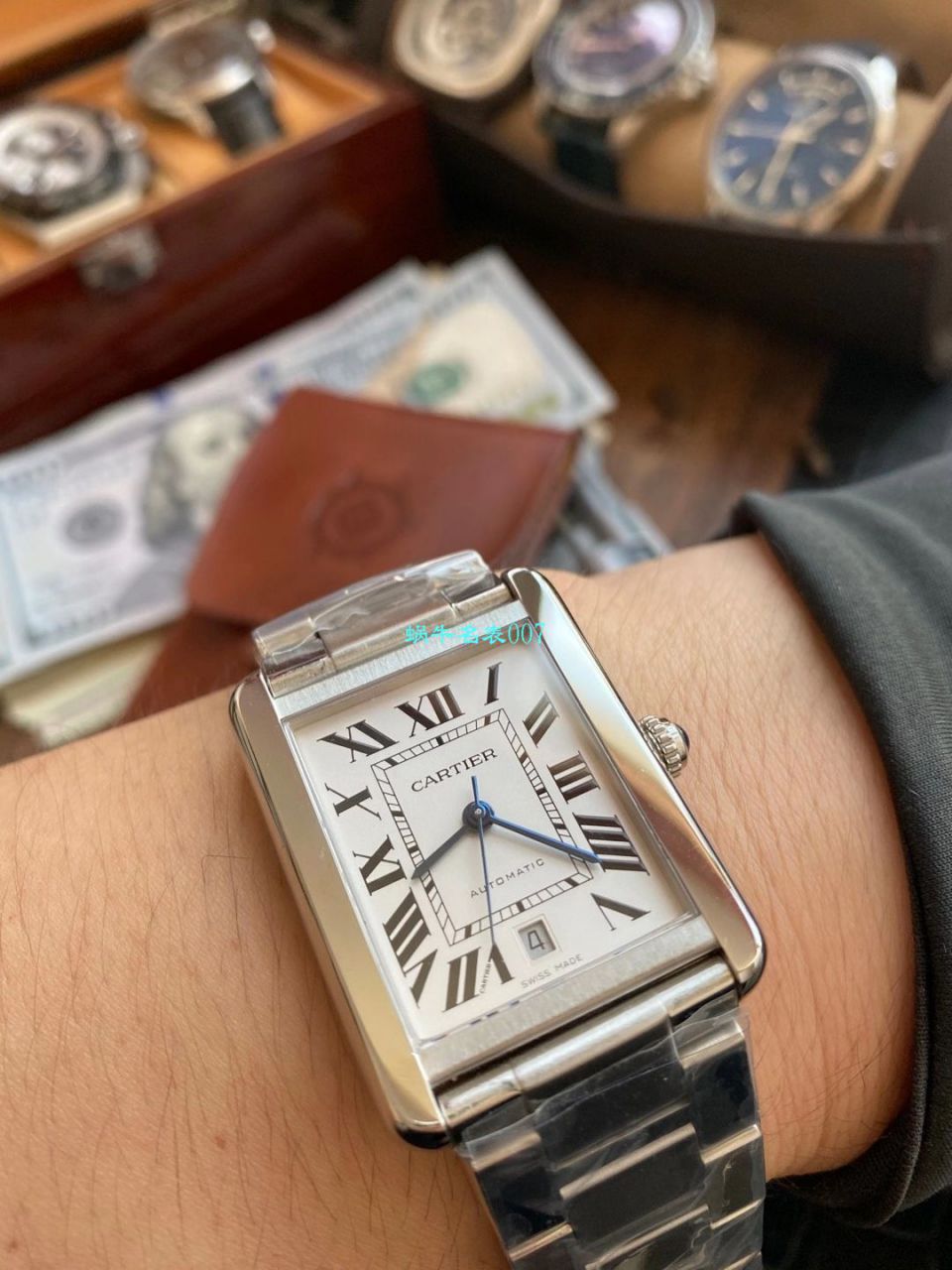 V9 Factory  Cartier  坦克 High quality  Replica Watches W5200027 wrist watches  / K312