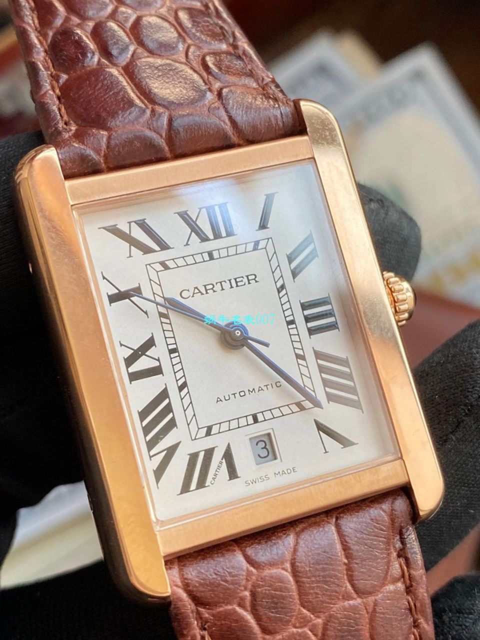 V9 Factory  Cartier  坦克 High quality  Replica Watches W5200027 wrist watches  / K312