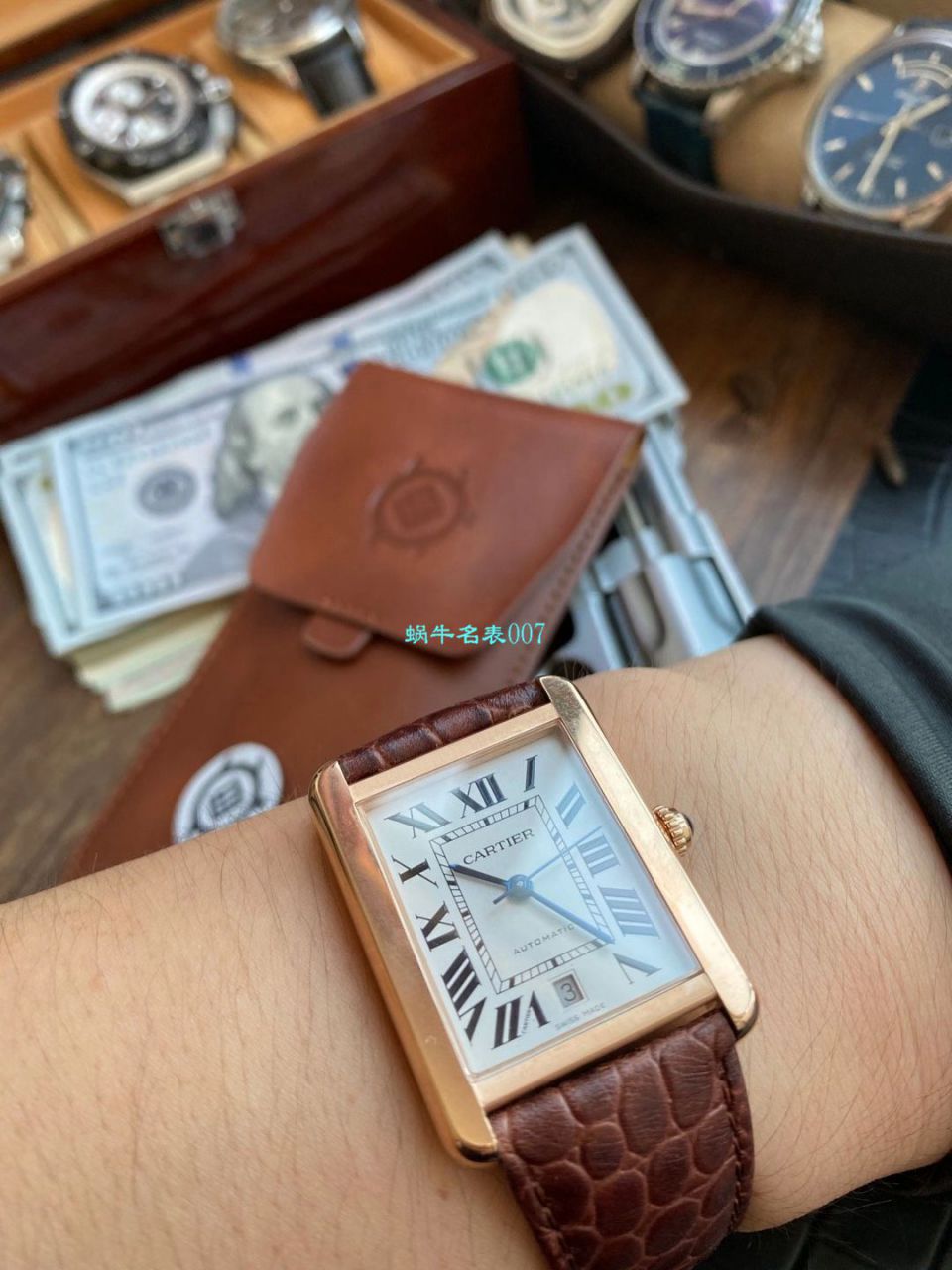 V9 Factory  Cartier  坦克 High quality  Replica Watches W5200027 wrist watches  / K312