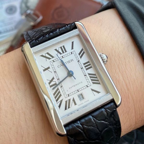 【最大的 Replica Watches 网站】V9 Factory  Cartier  坦克系列W5200026 / W5200027 wrist watches 