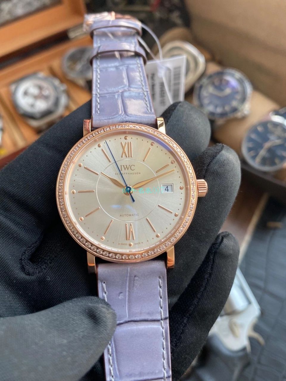 【 top  Replica 表在哪个网站买靠谱】V7 Factory  Replica  IWC IWC柏涛菲诺系列IW458107女表 / WG588