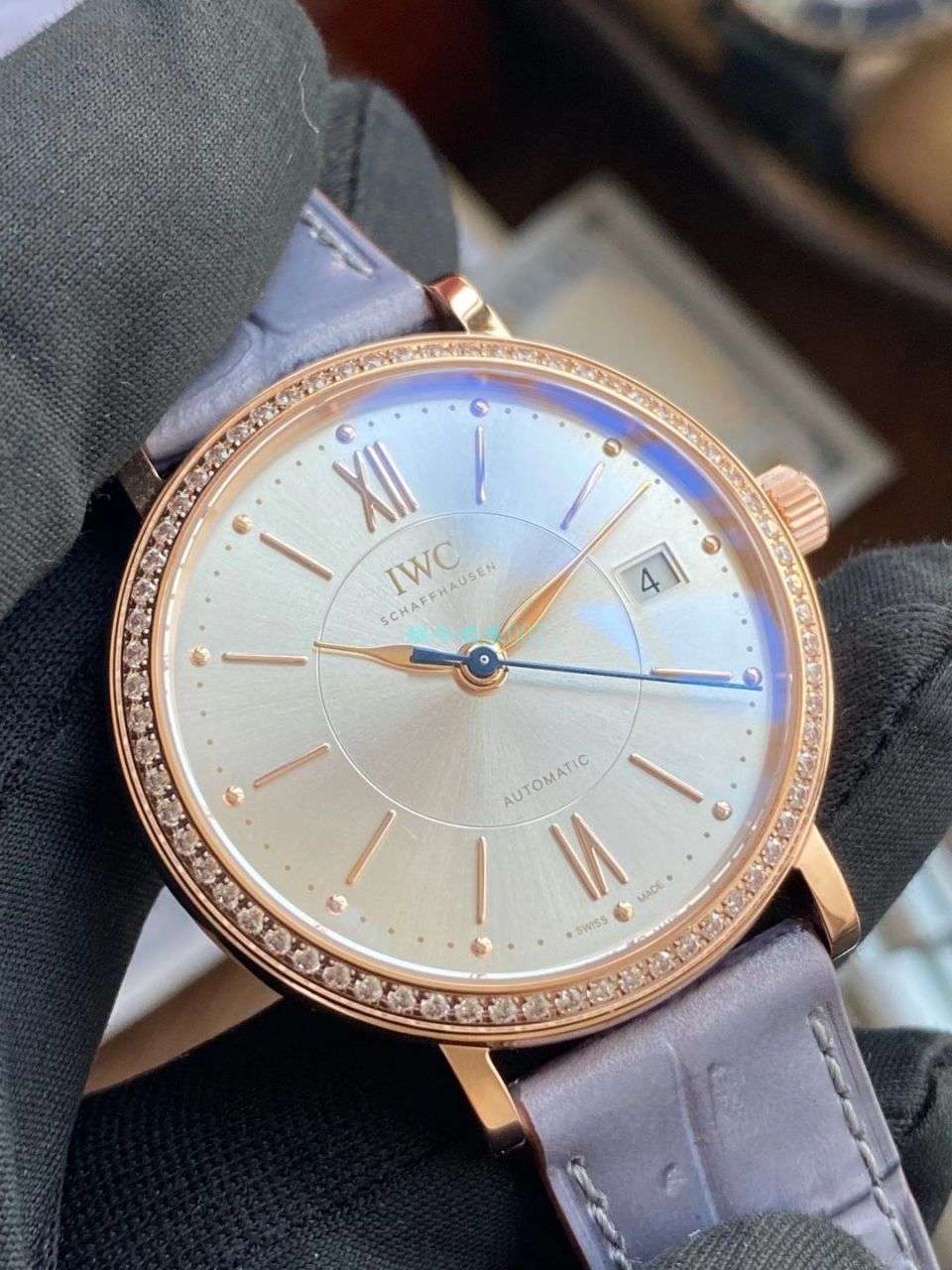 【 top  Replica 表在哪个网站买靠谱】V7 Factory  Replica  IWC IWC柏涛菲诺系列IW458107女表 / WG588