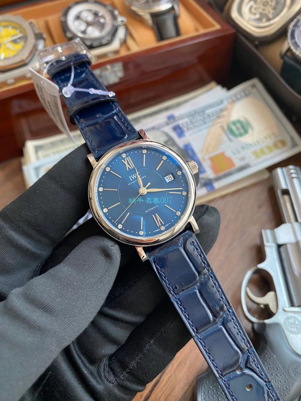 【 top  Replica 表在哪个网站买靠谱】V7 Factory  Replica  IWC IWC柏涛菲诺系列IW458107女表 / WG588