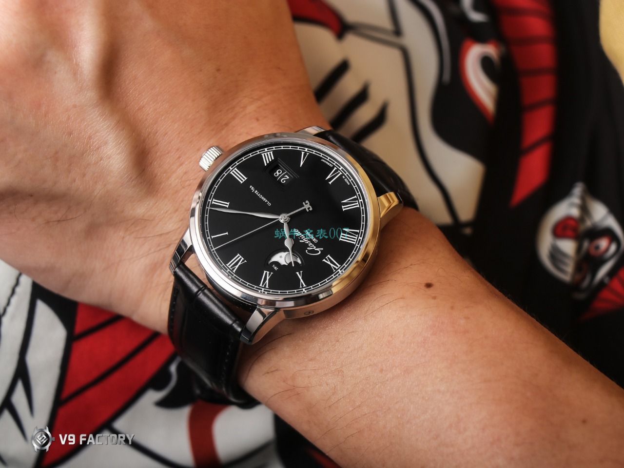 【视频最大的 Replica Watches 网站】V9 Factory glashuette original原创议员月相100-04-05-12-30 wrist watches  / GLA069