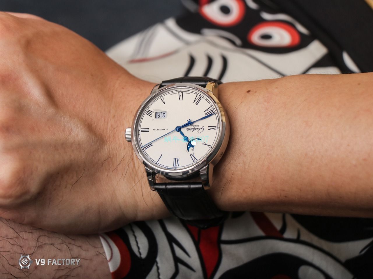 【视频最大的 Replica Watches 网站】V9 Factory glashuette original原创议员月相100-04-05-12-30 wrist watches  / GLA069
