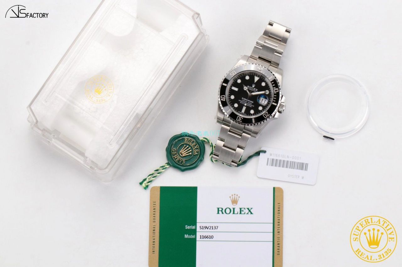  Video analysis VS Factory  Rolex  Submariner 116610LV-97200 top  Replica Copy  Watches  / R679VS