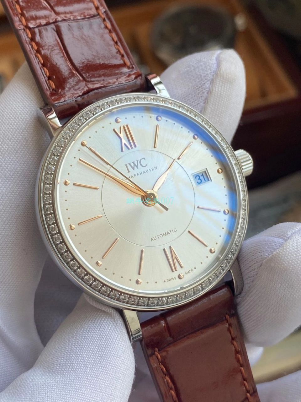 V7 Factory  IWC 柏涛菲诺 top  Replica Copy 女士 Watches IW458103 wrist watches  / WG589