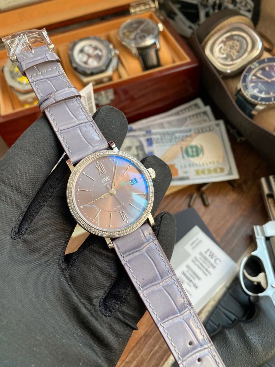 V7 Factory 官网 IWC  Replica Copy 柏涛菲诺女款IW458104 wrist watches  / WG590