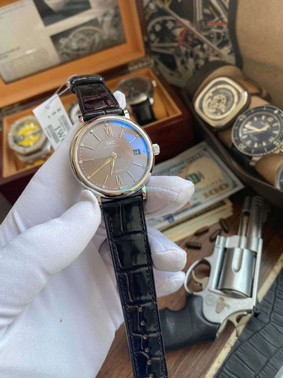 v7 Factory  Watches 怎么样 IWC 柏涛菲诺女装 Perfect  Replica Copy IW458102 wrist watches  / WG593