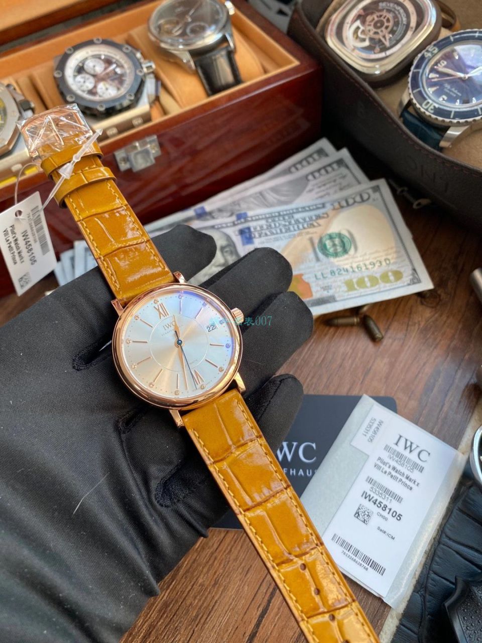 v7 Factory 柏涛菲诺 IWC 柏涛菲诺 top  Replica Copy IW458105女士 wrist watches  / WG596