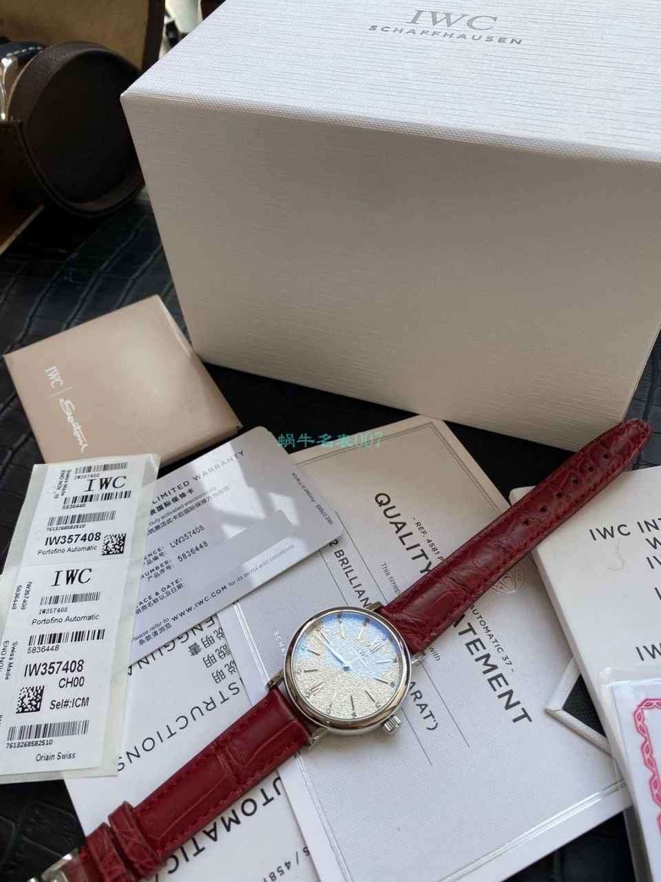 渠道原单IWC IWC 柏涛菲诺系列女装IW357408 wrist watches  / WG597