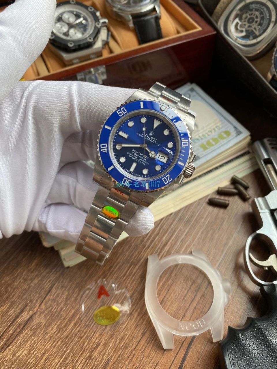 N Factory V10版 Rolex 蓝水鬼 Submariner 型 Perfect  Replica Watches 116619LB-97209 wrist watches  / R681