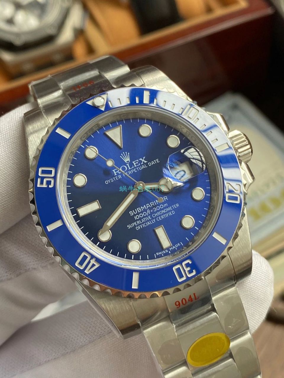 N Factory V10版 Rolex 蓝水鬼 Submariner 型 Perfect  Replica Watches 116619LB-97209 wrist watches  / R681