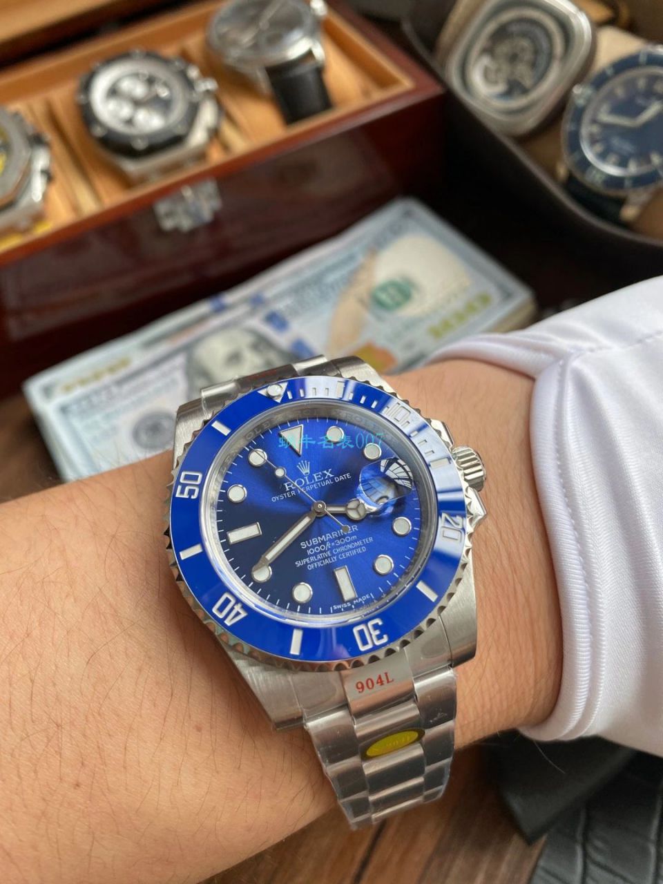 N Factory V10版 Rolex 蓝水鬼 Submariner 型 Perfect  Replica Watches 116619LB-97209 wrist watches  / R681