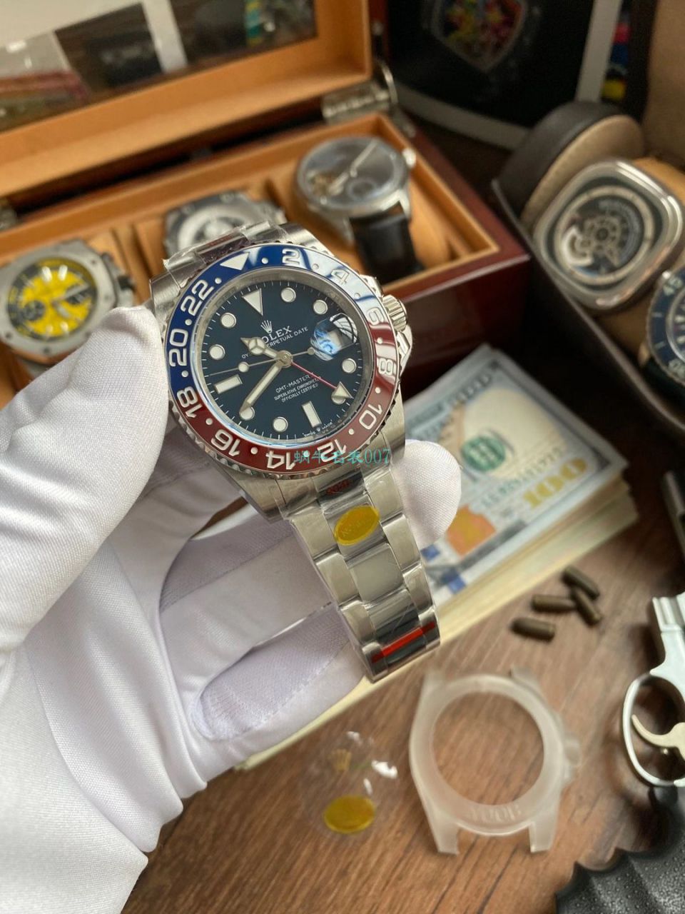 N Factory  Rolex  GMT MASTER II top  Replica Copy 可乐圈红蓝 Composite 圈m126719blro-0003 wrist watches  / R682