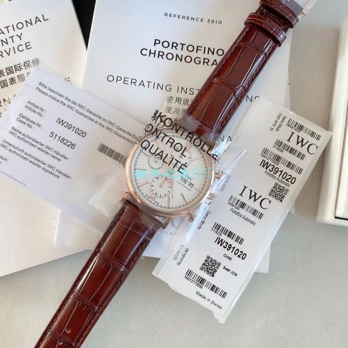 【原单】 IWC 表IWC柏涛菲诺系列150周年纪念版IW391024、IW391023 wrist watches  / WG172