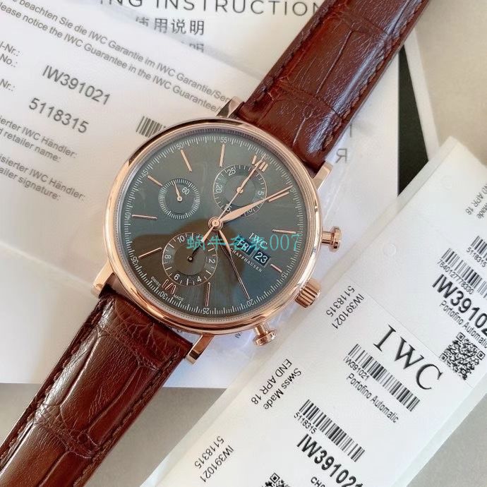 【原单】 IWC 表IWC柏涛菲诺系列150周年纪念版IW391024、IW391023 wrist watches  / WG172