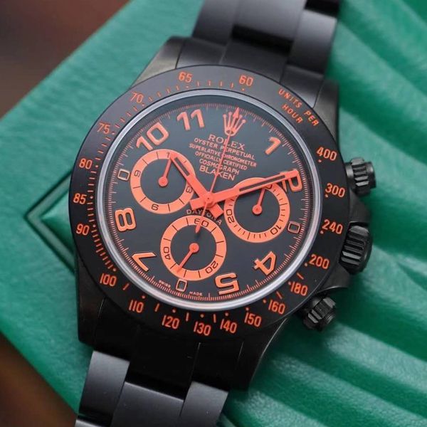 【IPK Factory  Rolex  Ditongna 】Blaken改装磨砂碳化黑 wrist watches 以N Factory 超级4130 Ditongna 为基础