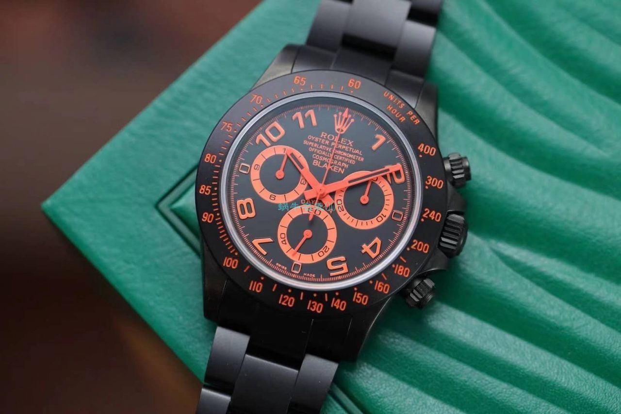 【IPK Factory  Rolex  Ditongna 】Blaken改装磨砂碳化黑 wrist watches 以N Factory 超级4130 Ditongna 为基础 / R686