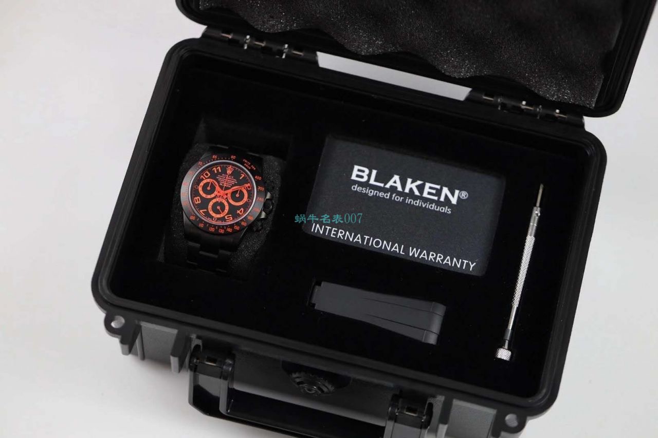 【IPK Factory  Rolex  Ditongna 】Blaken改装磨砂碳化黑 wrist watches 以N Factory 超级4130 Ditongna 为基础 / R686
