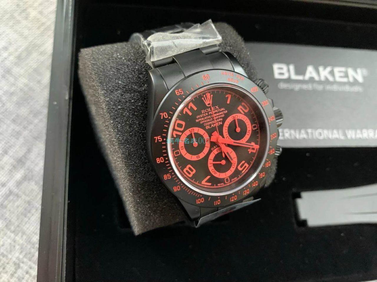 【IPK Factory  Rolex  Ditongna 】Blaken改装磨砂碳化黑 wrist watches 以N Factory 超级4130 Ditongna 为基础 / R686