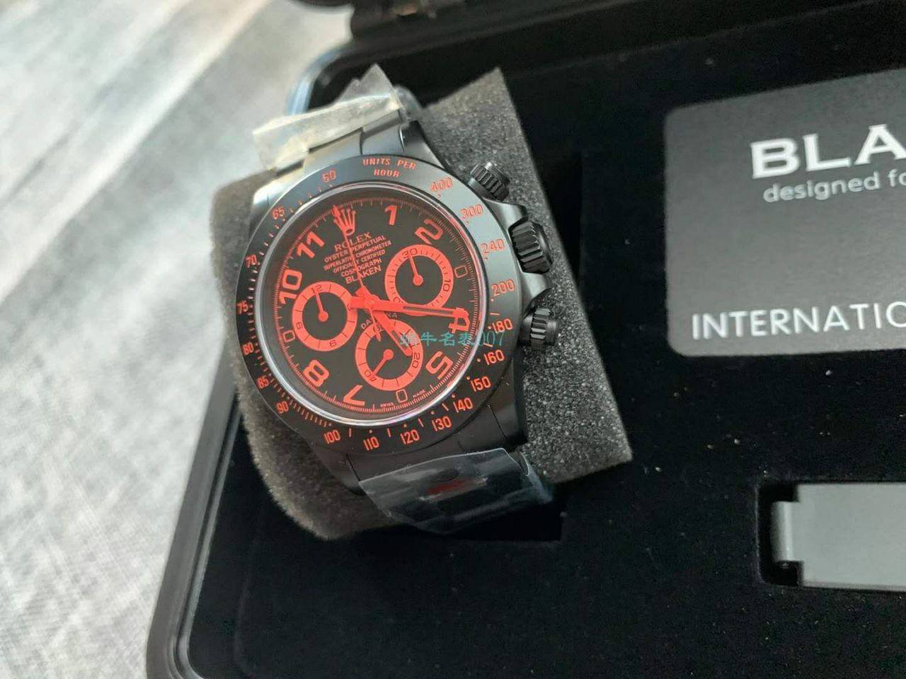 【IPK Factory  Rolex  Ditongna 】Blaken改装磨砂碳化黑 wrist watches 以N Factory 超级4130 Ditongna 为基础 / R686