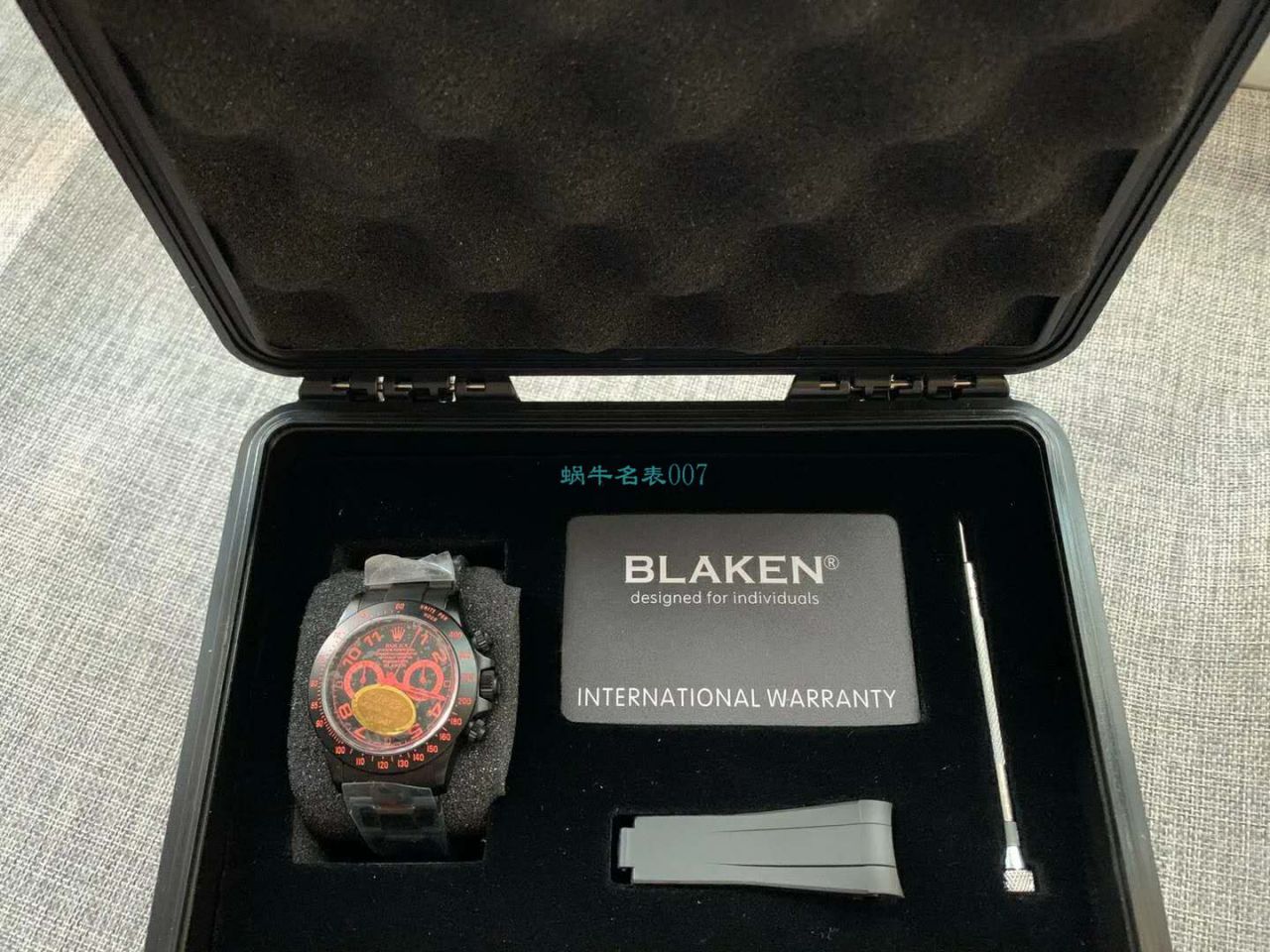 【IPK Factory  Rolex  Ditongna 】Blaken改装磨砂碳化黑 wrist watches 以N Factory 超级4130 Ditongna 为基础 / R686