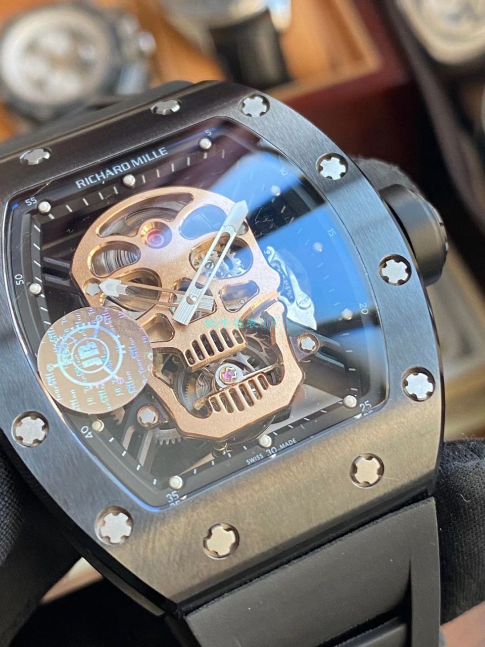 JB RICHARD MILLE RM52-01 top  Replica Copy 真 Tourbillon RICHARD MILLE骷髅头 wrist watches  / JBRM52-01