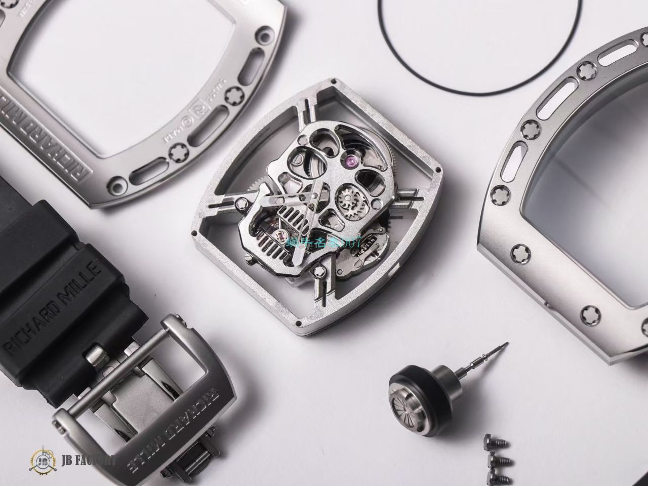 JB RICHARD MILLE RM52-01 top  Replica Copy 真 Tourbillon RICHARD MILLE骷髅头 wrist watches  / JBRM52-01