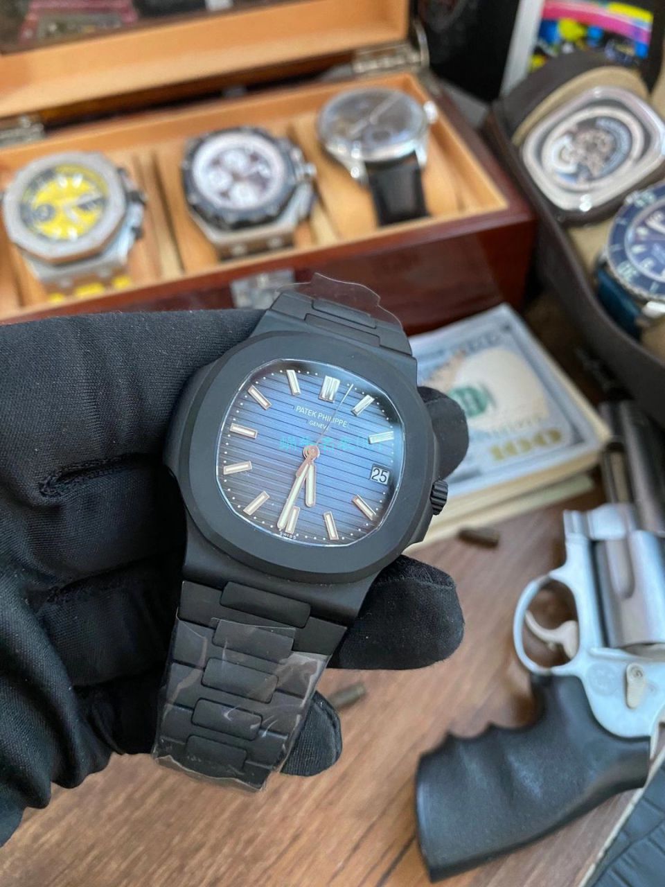 PPF Factory V4 DCL版(金刚石碳涂层 watchcase ) PATEK PHILIPPE  Nautilus 1比1超级 Replica Watches 5711/1A-010 / BD360