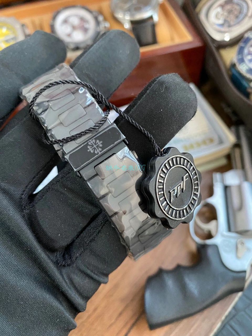 PPF Factory V4 DCL版(金刚石碳涂层 watchcase ) PATEK PHILIPPE  Nautilus 1比1超级 Replica Watches 5711/1A-010 / BD360