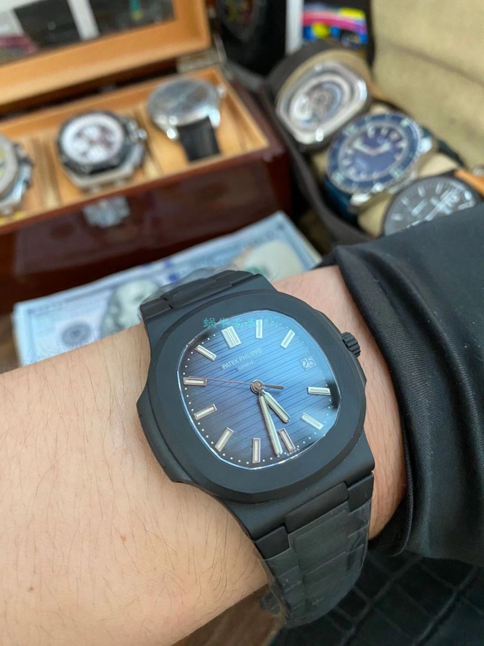PPF Factory V4 DCL版(金刚石碳涂层 watchcase ) PATEK PHILIPPE  Nautilus 1比1超级 Replica Watches 5711/1A-010 / BD360