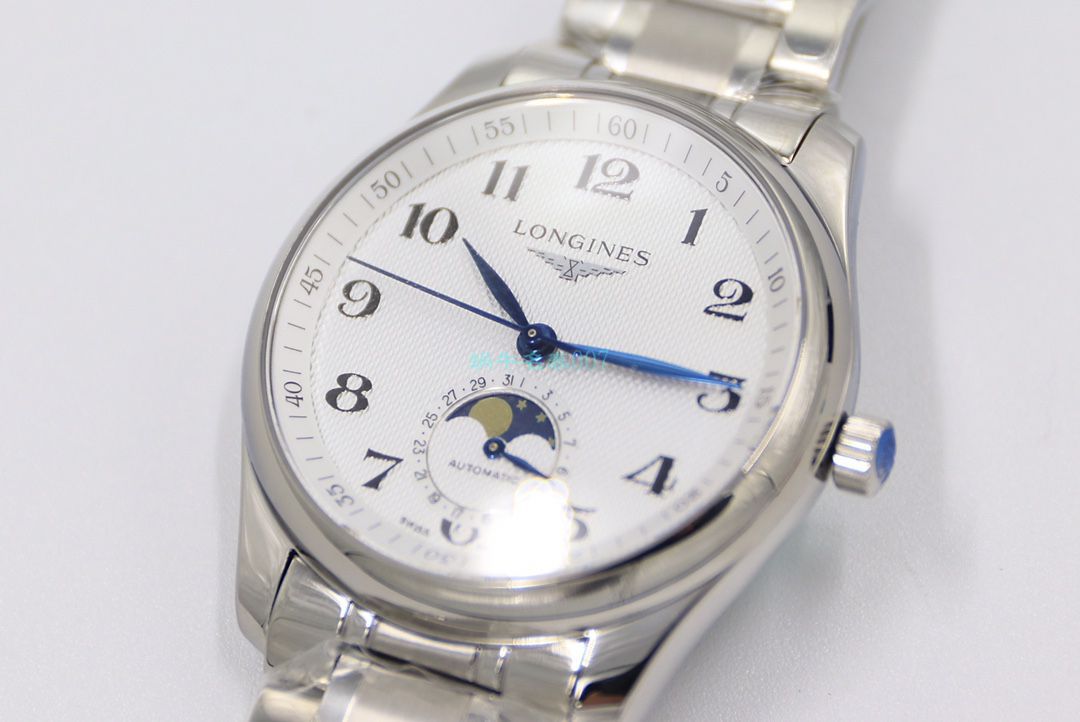 GS Factory  top  Replica Copy  Longines 名匠L2.909.4.78.3月相 wrist watches  / L163