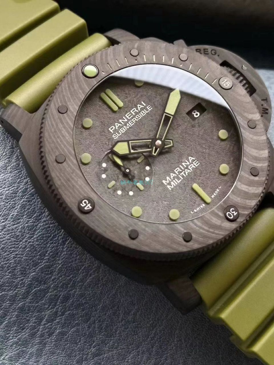 【VS Factory 新品军绿色英雄情结 Replica Watches 】Panerai  Replica SUBMERSIBLE 潜行系列PAM00961 wrist watches  / VSPAM961