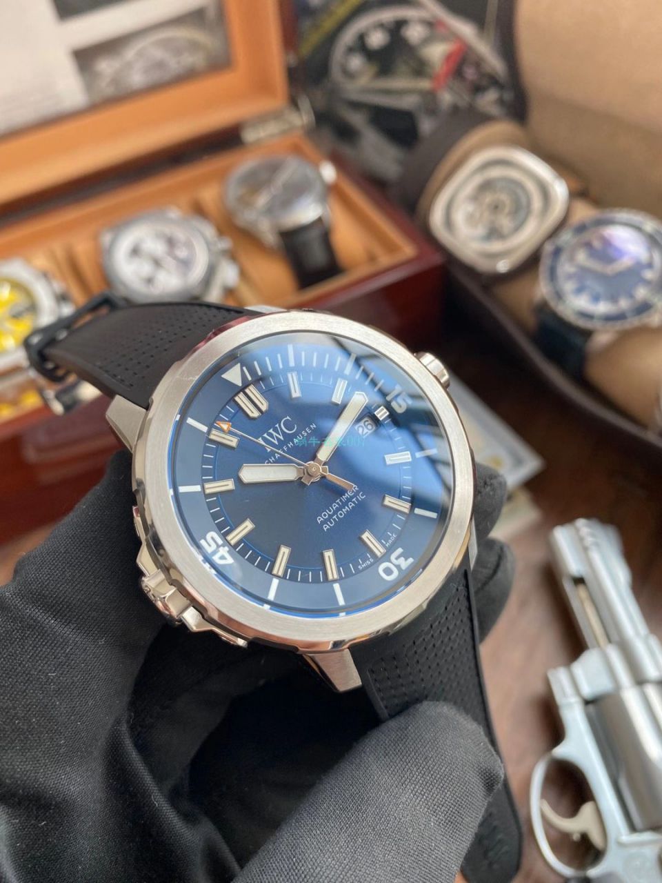 【 Video analysis V6 Factory 蓝色字面完美升级】 IWC 海洋时计1比1 top  Replica Copy  Watches IW329005 wrist watches  / WG606