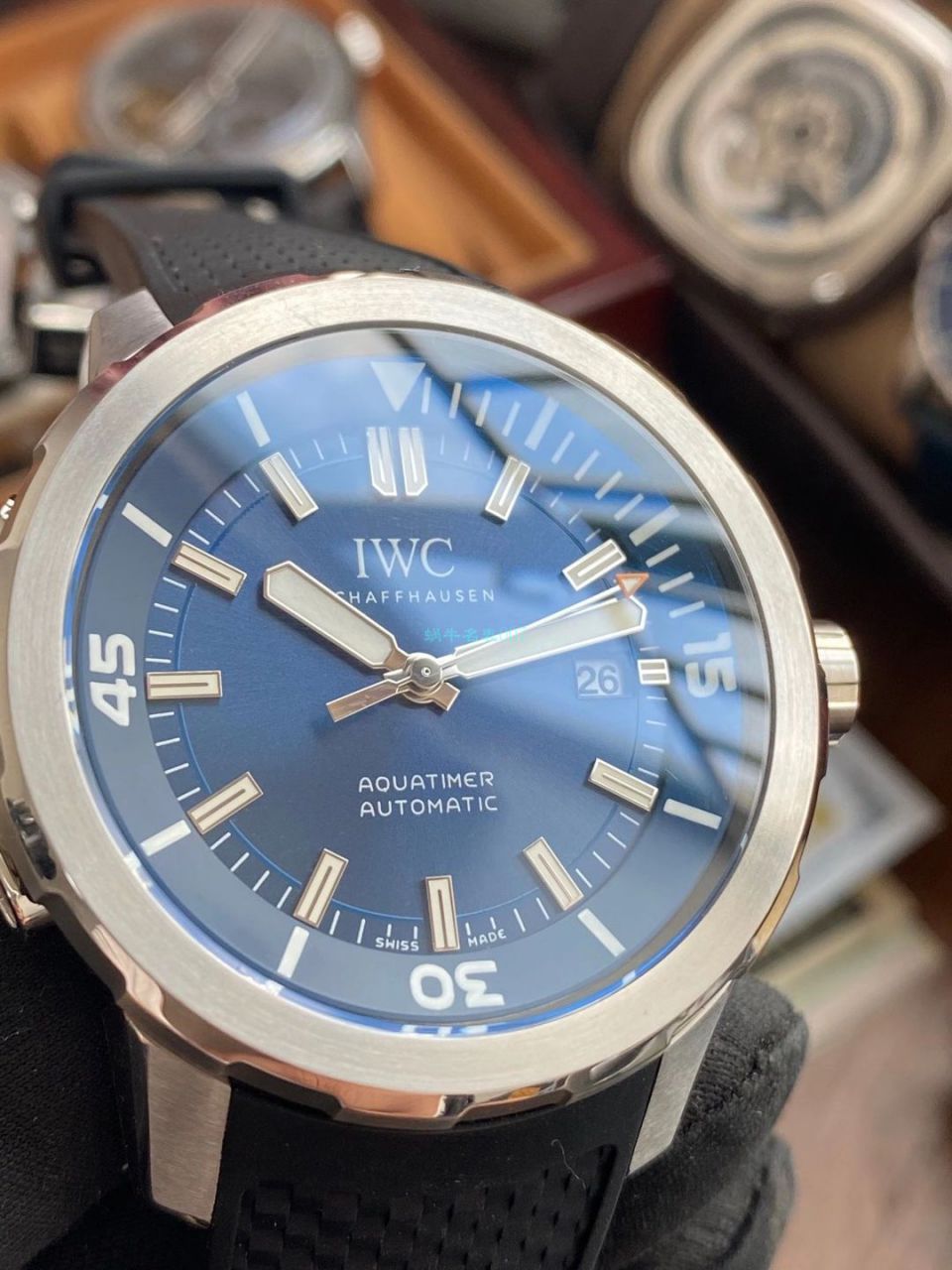 【 Video analysis V6 Factory 蓝色字面完美升级】 IWC 海洋时计1比1 top  Replica Copy  Watches IW329005 wrist watches  / WG606