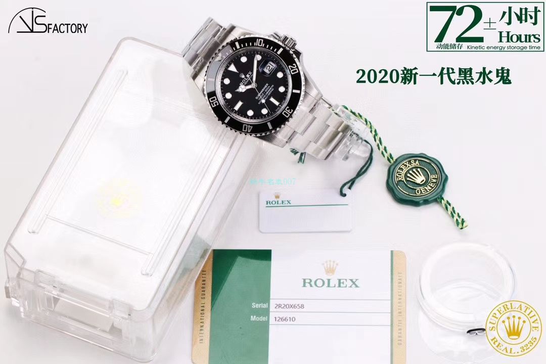 VS Factory 专柜新款41毫米 Rolex  Submariner  Perfect  High quality  Replica Watches  Submariner m126610ln-0001 wrist watches  / R697