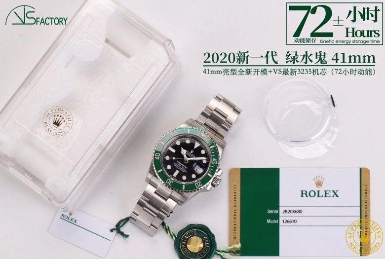 VS Factory 专柜新款41毫米 Rolex  Submariner  Perfect  High quality  Replica Watches  Submariner m126610ln-0001 wrist watches  / R697