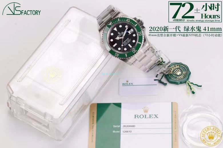 VS Factory 专柜新款41毫米 Rolex  Submariner  Perfect  High quality  Replica Watches  Submariner m126610ln-0001 wrist watches  / R697