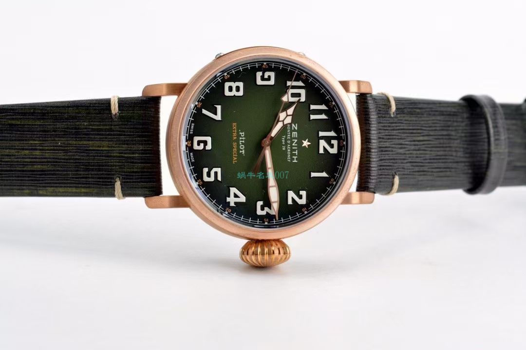 XF Factory 真力时卡其绿青铜大飞 Perfect  Replica Watches 29.2430.679/63.I001 wrist watches  / ZSL063