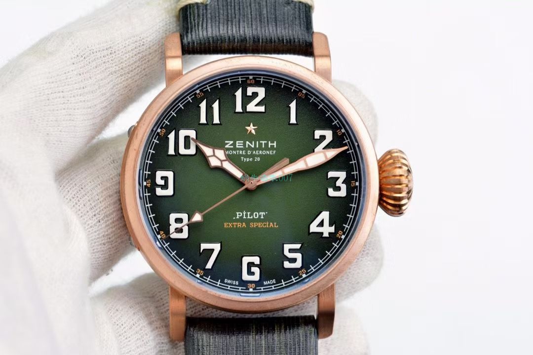 XF Factory 真力时卡其绿青铜大飞 Perfect  Replica Watches 29.2430.679/63.I001 wrist watches  / ZSL063