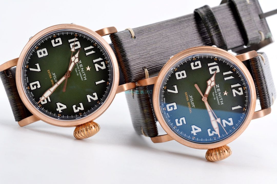 XF Factory 真力时卡其绿青铜大飞 Perfect  Replica Watches 29.2430.679/63.I001 wrist watches  / ZSL063