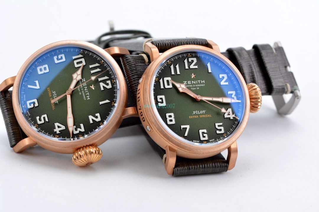 XF Factory 真力时卡其绿青铜大飞 Perfect  Replica Watches 29.2430.679/63.I001 wrist watches  / ZSL063