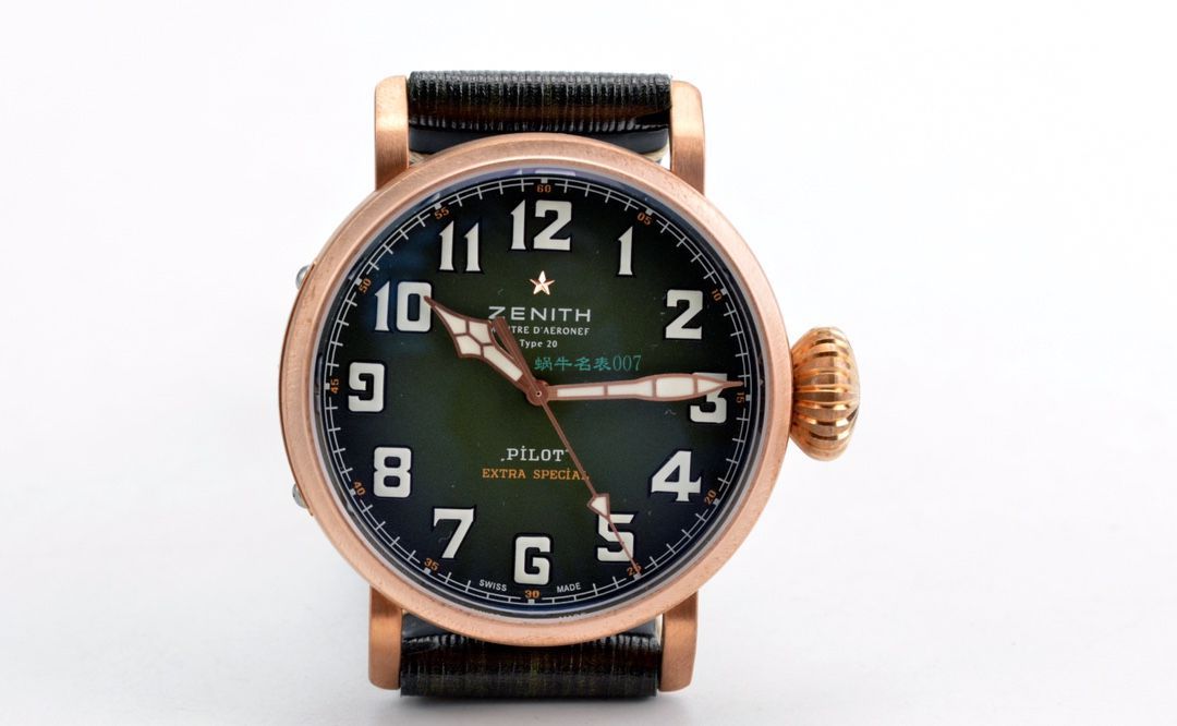 XF Factory 真力时卡其绿青铜大飞 Perfect  Replica Watches 29.2430.679/63.I001 wrist watches  / ZSL063