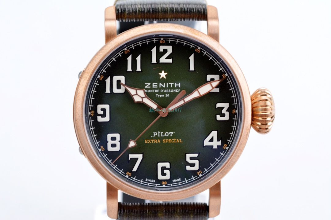XF Factory 真力时卡其绿青铜大飞 Perfect  Replica Watches 29.2430.679/63.I001 wrist watches  / ZSL063