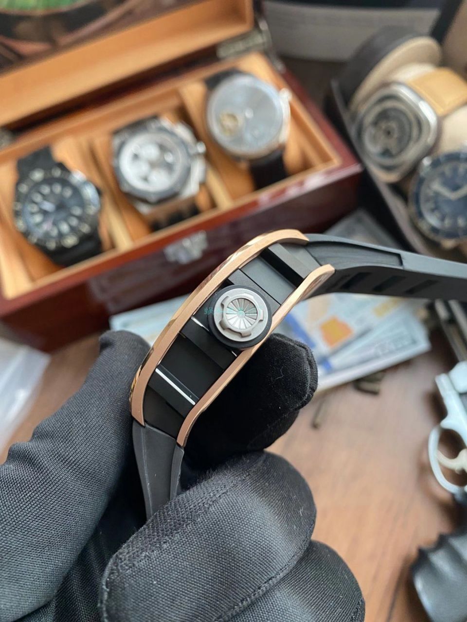 JB Factory  RICHARD MILLE RM52-01真 Tourbillon 1比1 High quality  Replica Watches RICHARD MILLE骷髅头 wrist watches  / RM5201JBJ