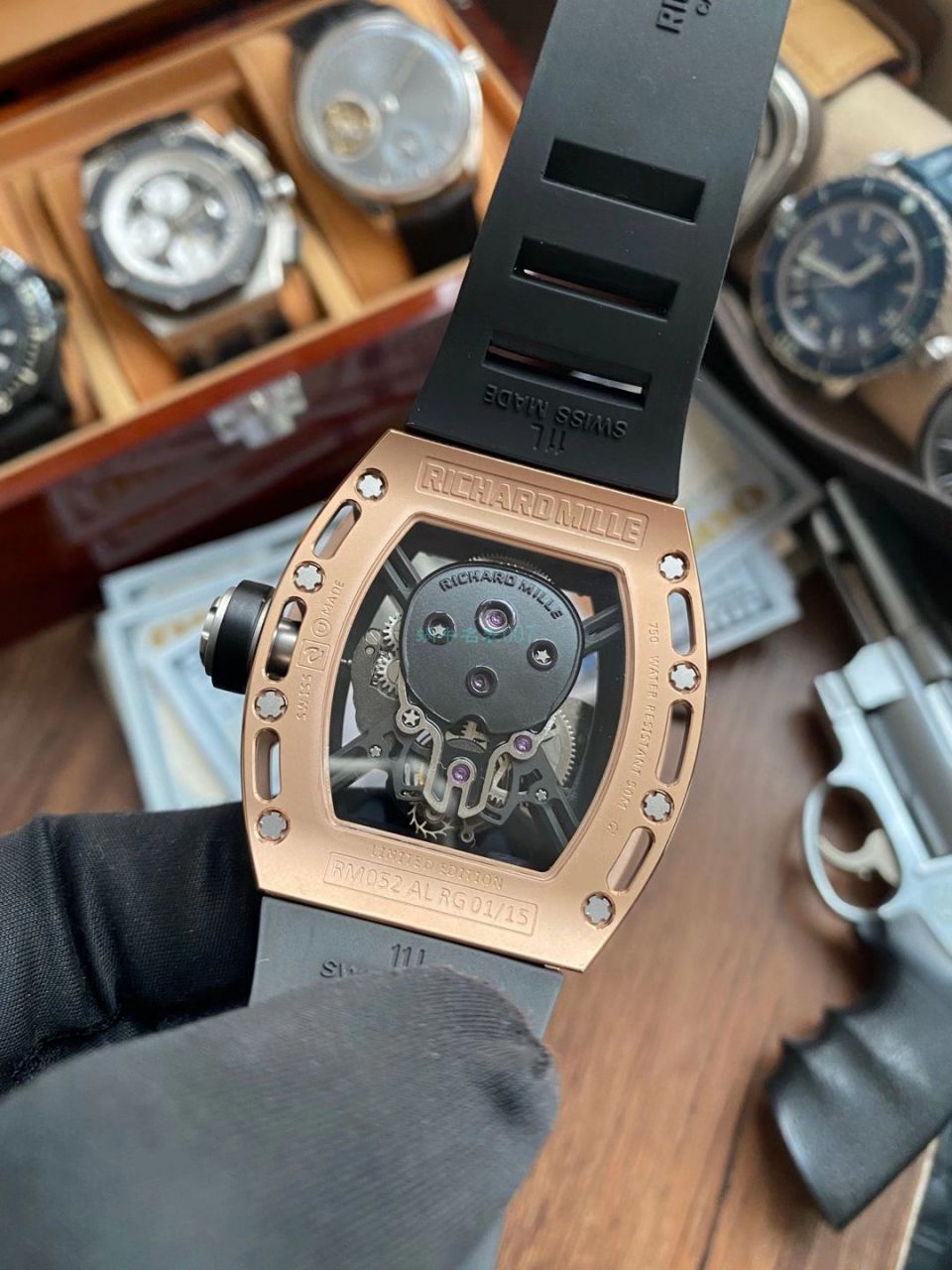 JB Factory  RICHARD MILLE RM52-01真 Tourbillon 1比1 High quality  Replica Watches RICHARD MILLE骷髅头 wrist watches  / RM5201JBJ