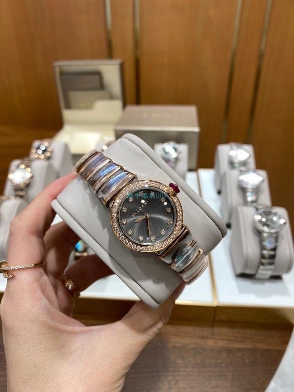 BV Factory  BVLGARI  Perfect  Replica Copy 女士 Watches LVCEA系列102194 LU28WSPGSPG/12 wrist watches  / BG066