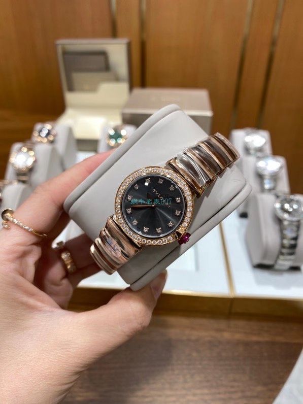BV Factory  BVLGARI  Perfect  Replica Copy 女士 Watches LVCEA系列102194 LU28WSPGSPG/12 wrist watches  / BG066